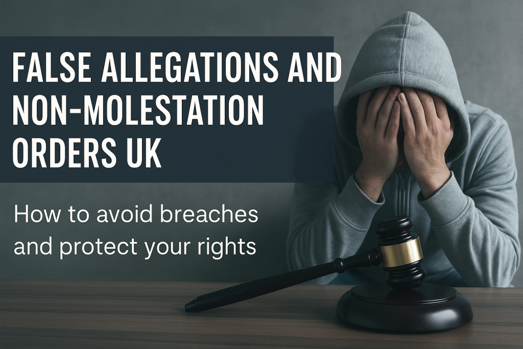 Allegations False Allegations and Non-Molestation Orders UK